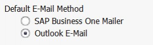 SAP Business One – 9.1 Overview – E-mail Method
