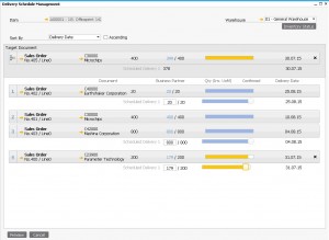 hana delivery Schedule 3