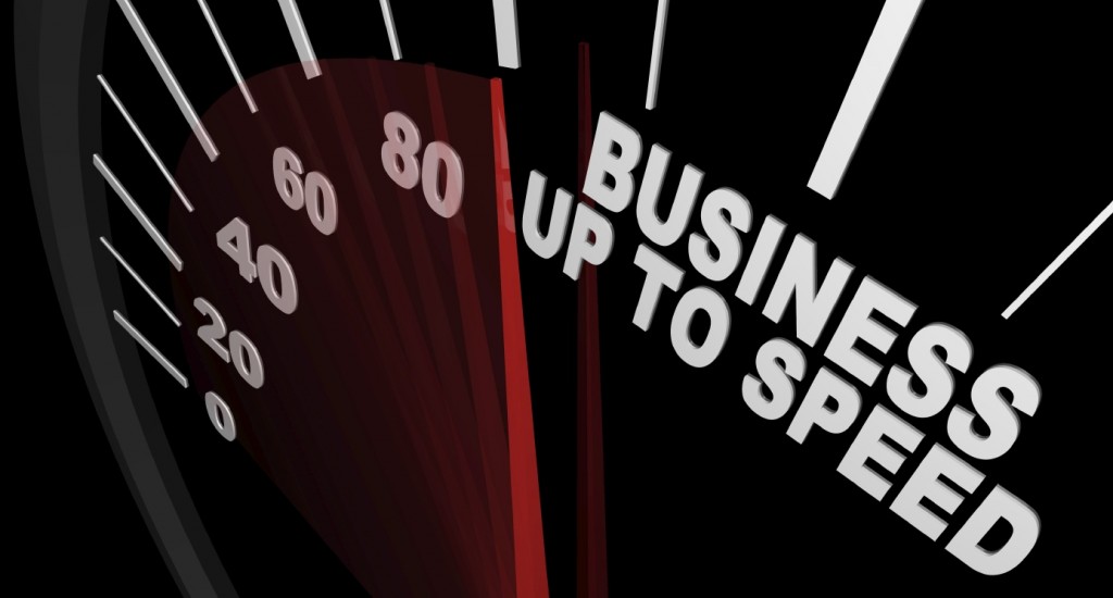 Business Up to Speed - Speedometer Measures Growth