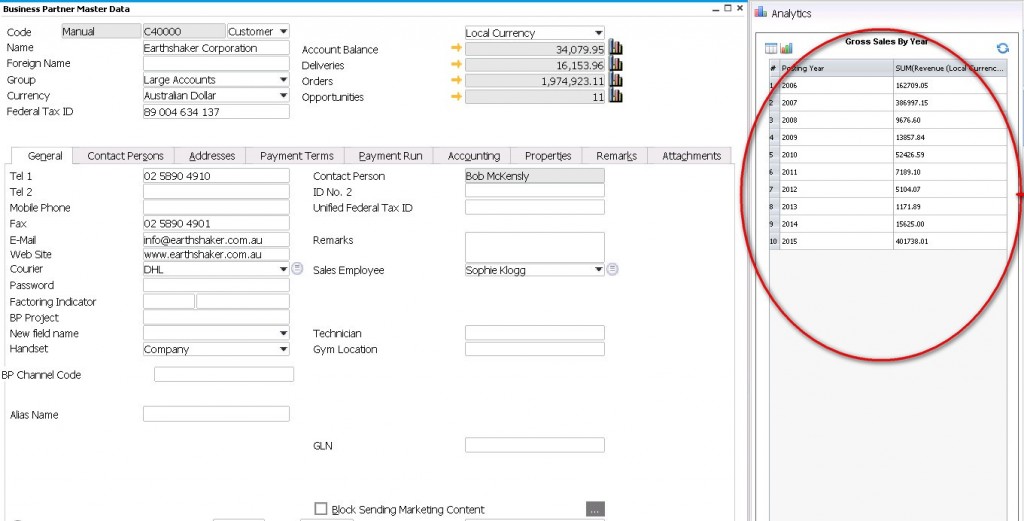 sap b1 hana analytics