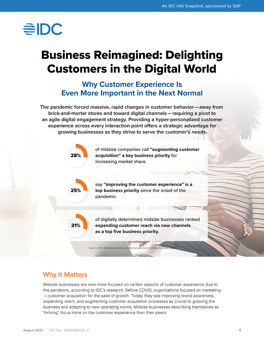 IDC Info Snapshot Business Reimagined Delighting Customers in the Digital World