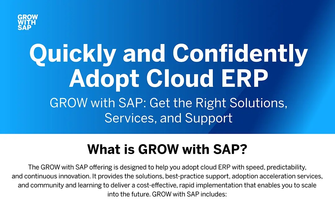 GROW with SAP Infographic