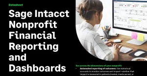 Sage Intacct Nonprofit Financial Reporting and Dashboards