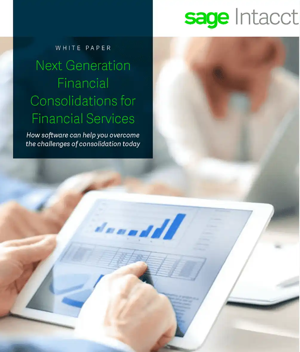 Next Gen financial consolidations for financial services