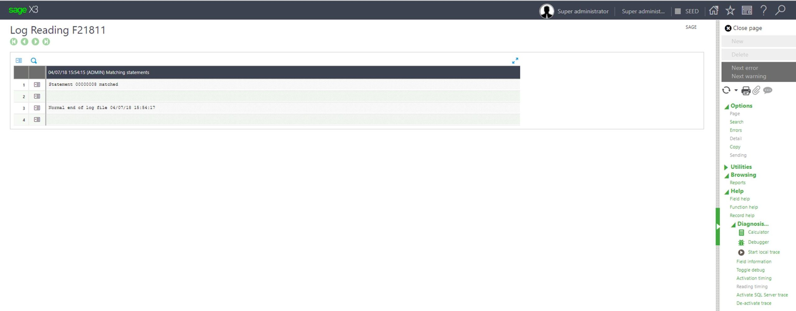 Match Bank Statements in Sage X3