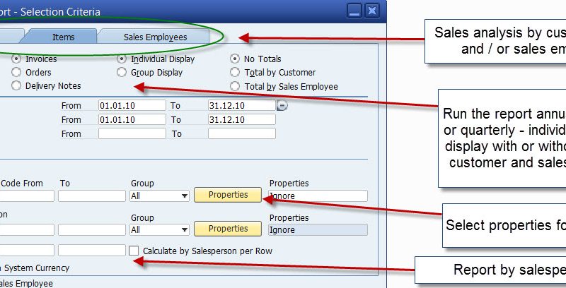 Reporting for SAP Business One – what standard reports are available?