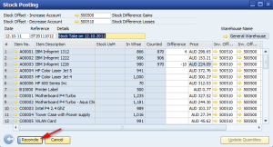 SAP Business One Stock Take