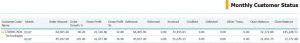 SAP Business One Sales Report – Crystal Reports - monthly customer status