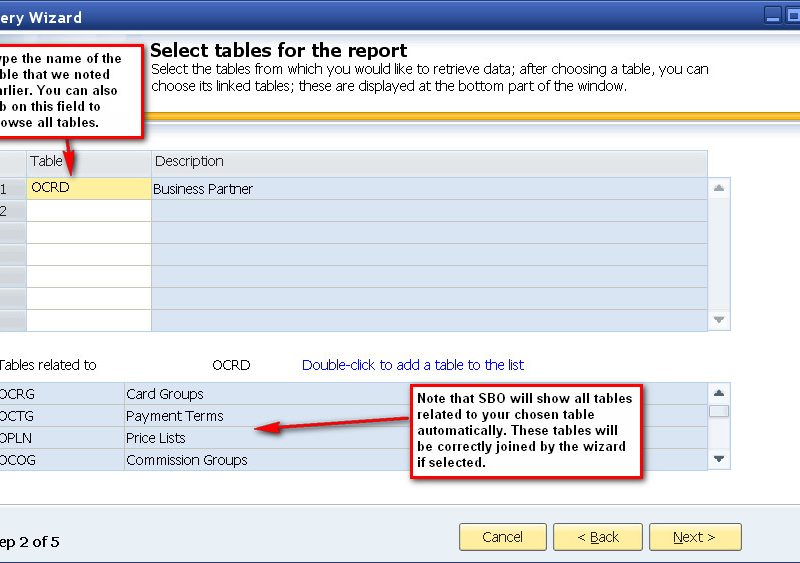 Creating a query in SAP Business One - Part two