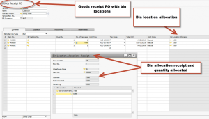 SAP Business One Version 9 – warehousing – Bin Locations / Multiple Bins