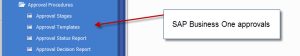 SAP Business One workflow and approvals
