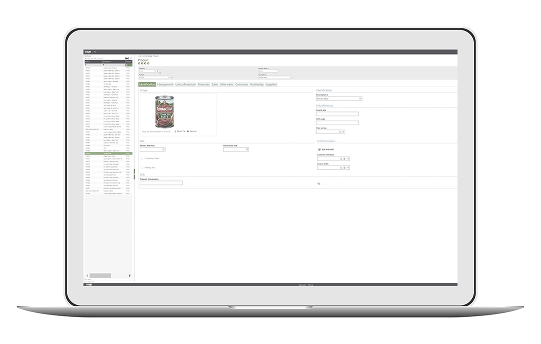 Food Production ERP Software Sage X3