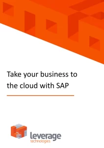 Take your business to the cloud with SAP