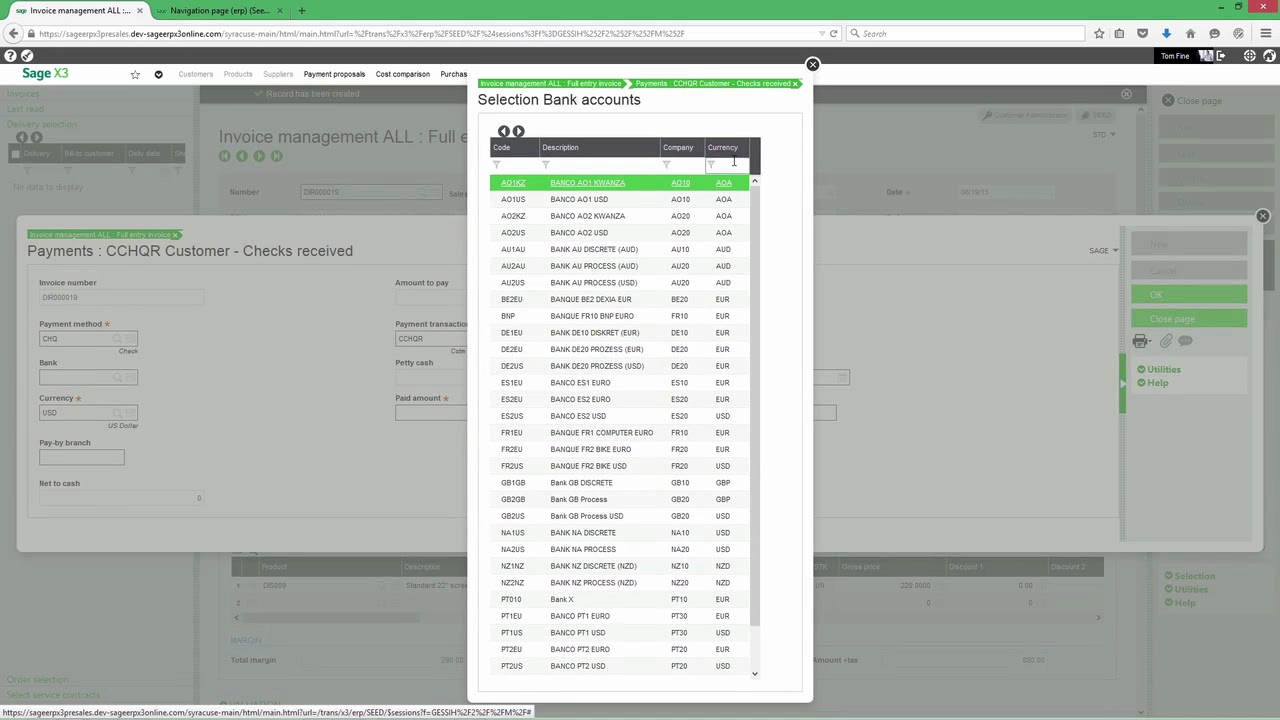 Automatic invoicing in Sage X3