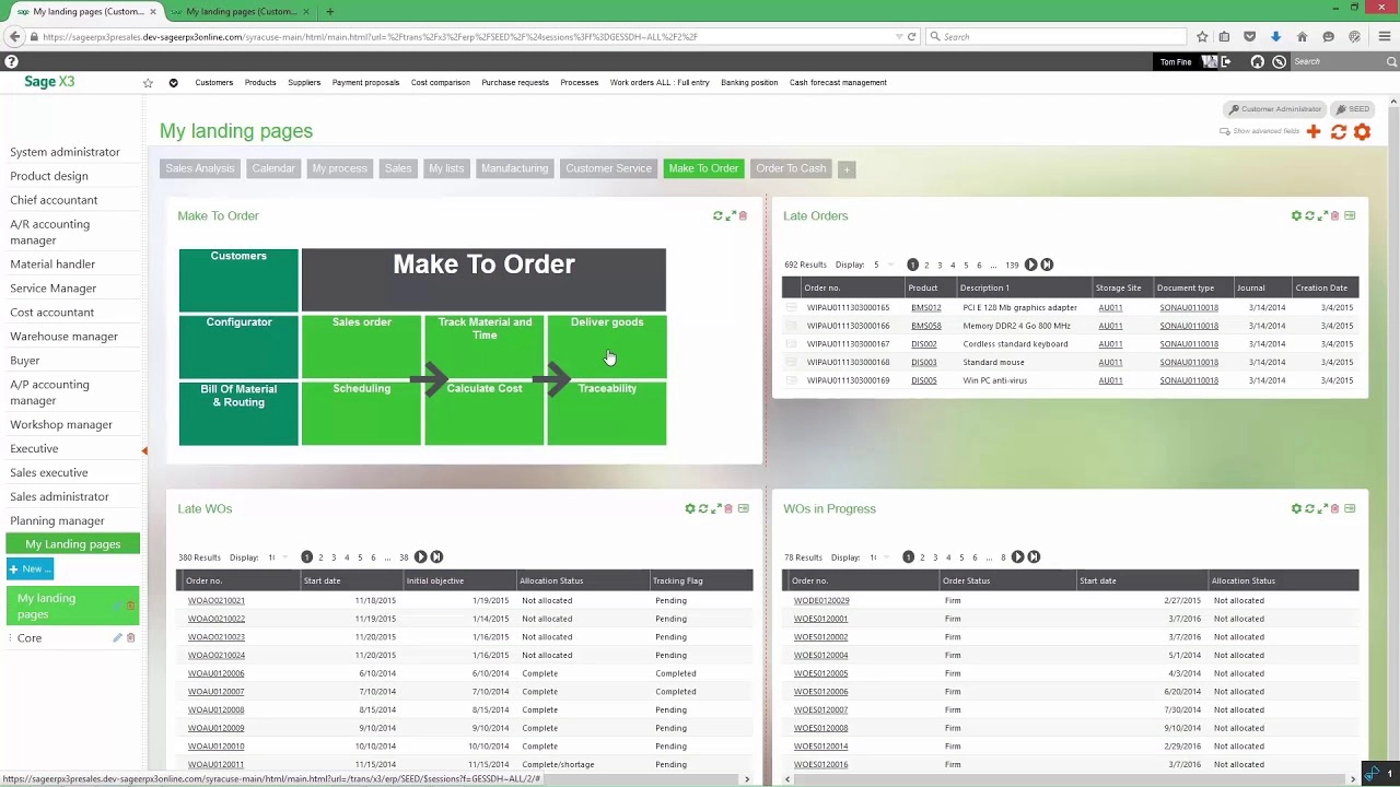 Delivering orders in Sage X3