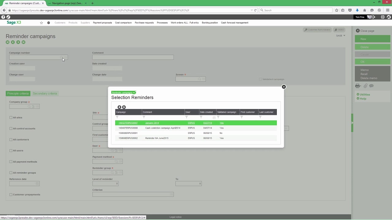 Delivery process reminders