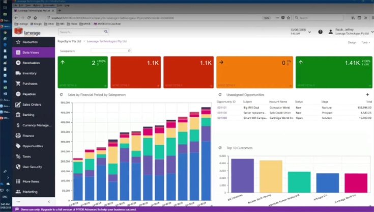 Enhanced Navigation and Finance Module