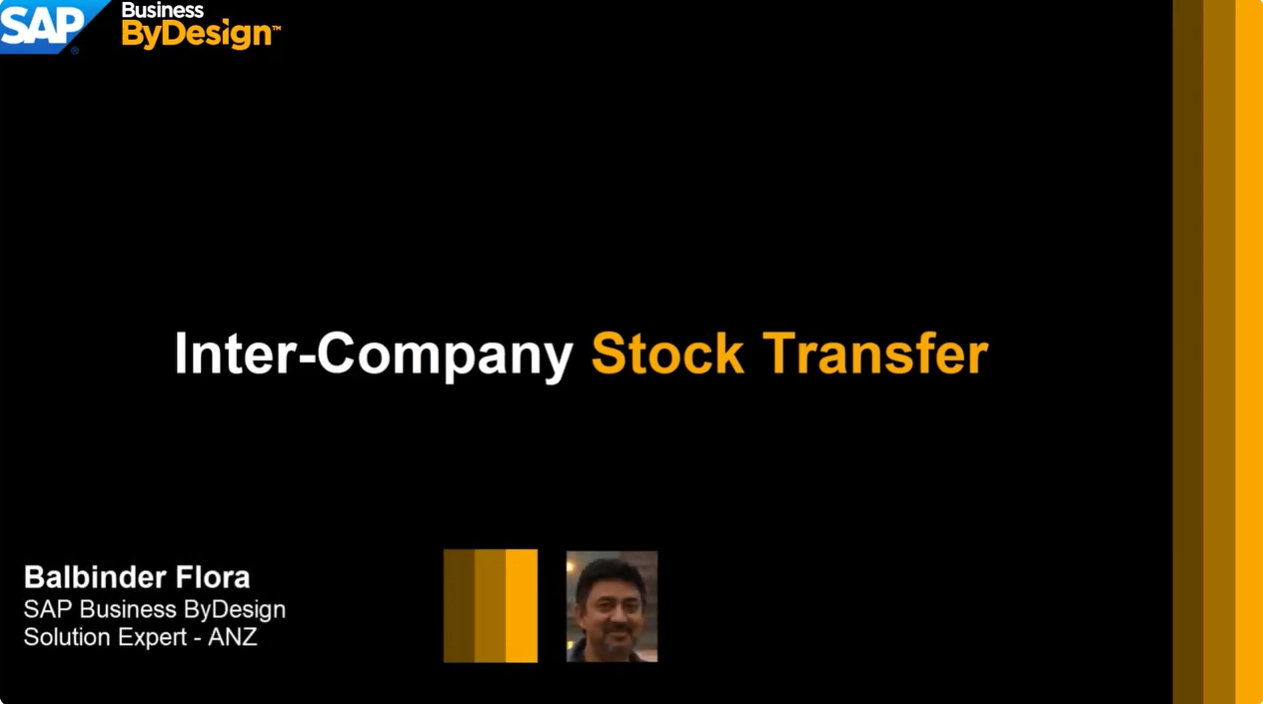 Inter Company Stock Transfer