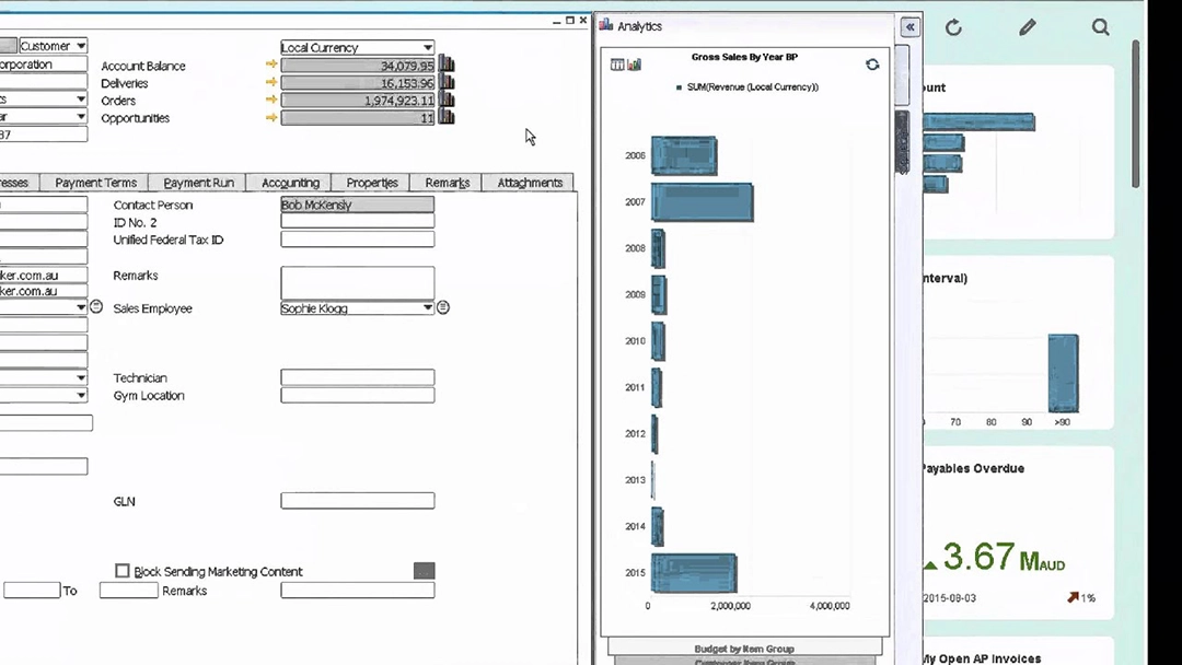SAP B1 HANA Analytics and reporting