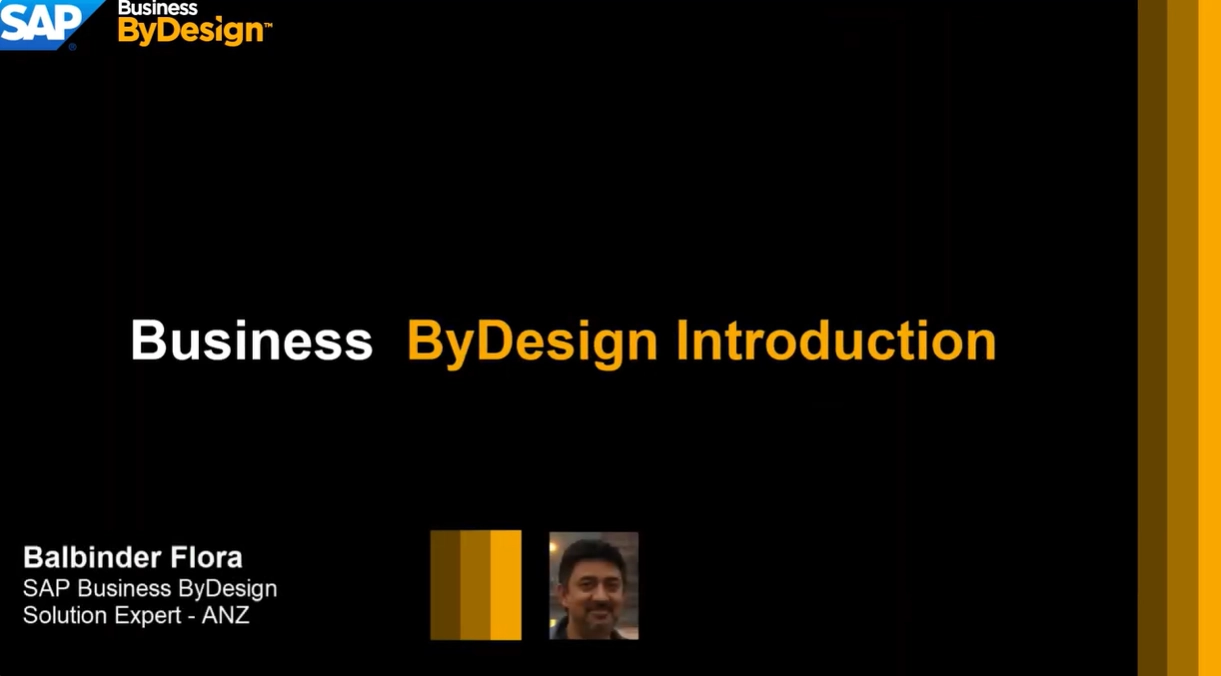 SAP Business ByDesign Introduction