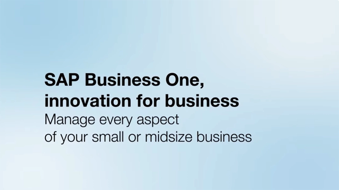 SAP Business One-an innovation for your business