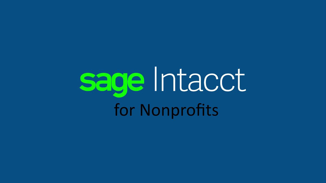 Sage Intacct for non-profit