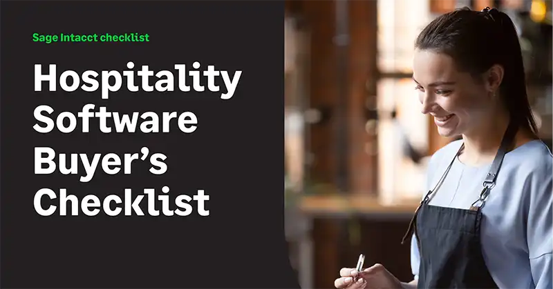 Hospitality Accounting Software Buyers Checklist
